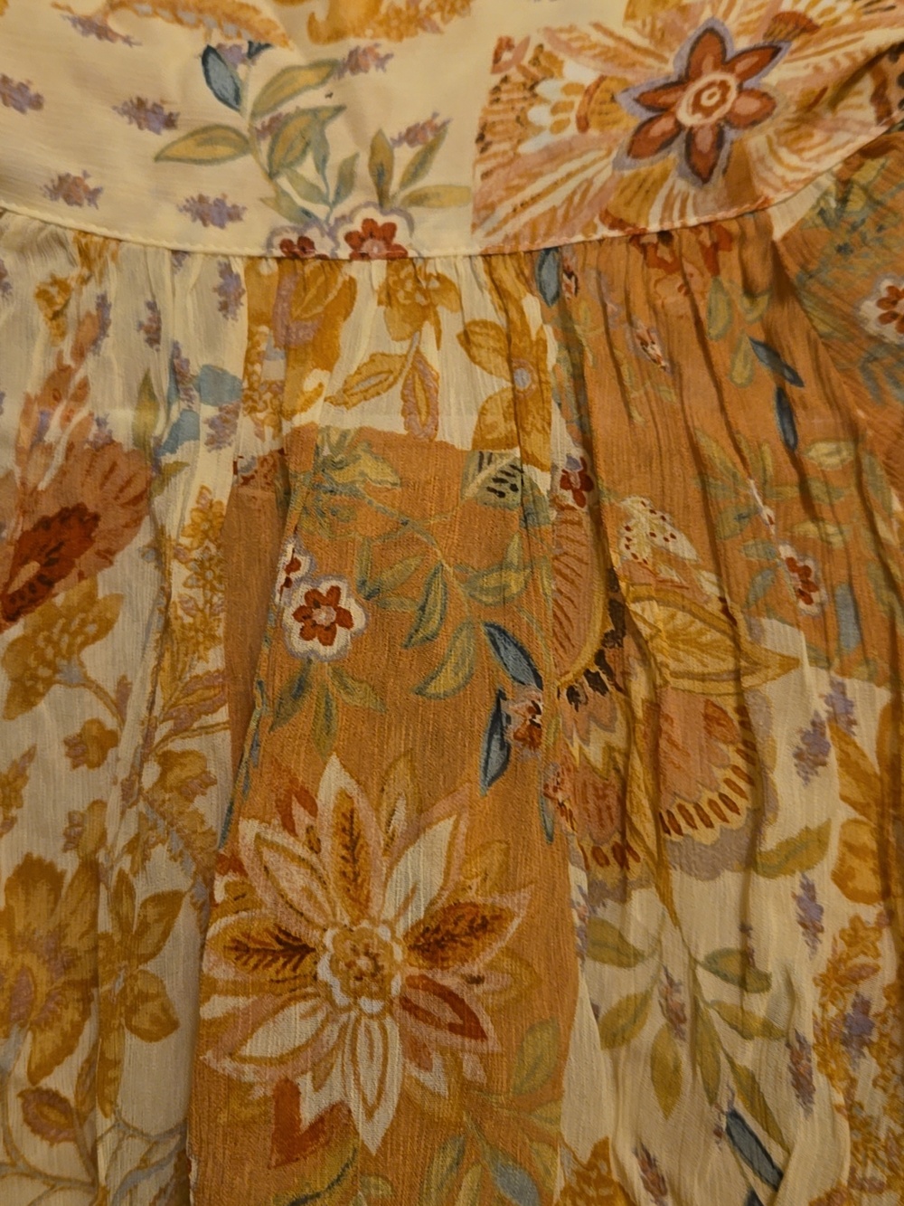 Sezane Solange Blouse in Floral Tan - Picture 14 of 14